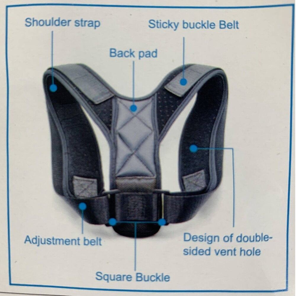Men Women Back Posture Corrector Support Upper Shoulder Brace Belt Pain Relief